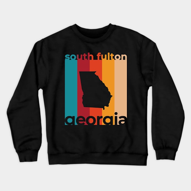 South Fulton Georgia Retro Crewneck Sweatshirt by easytees